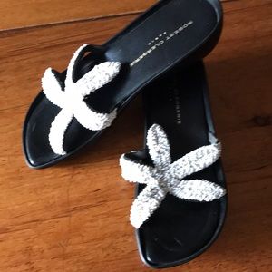 Robert Clergerie beaded sandals